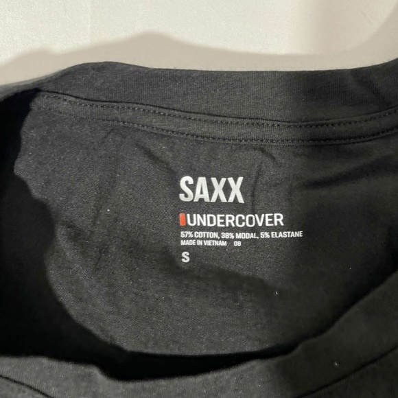 NIB Saxx [ Small ] Undercover Slim Fit Crew Neck T-Shirt‎ in Black - Picture 8 of 15